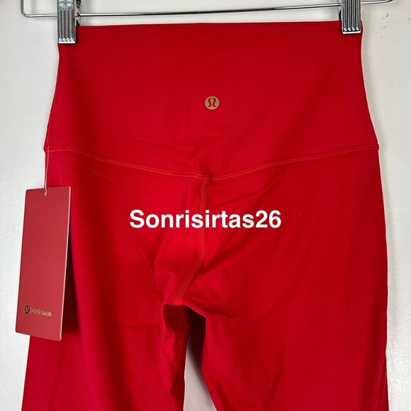 NWT Lululemon  Align HR Pant 25” Legging Size 6 Oxford Red Lunar New Year 2026 - Picture 5 of 15